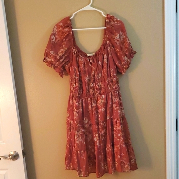 liberty Dresses & Skirts - Liberty Brand Rust Floral Dress